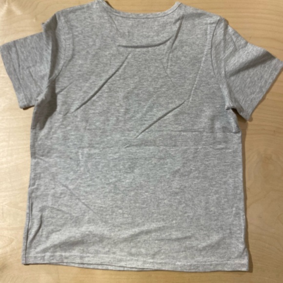 Basic Editions Heather Gray Tee Small (QB) - Picture 5 of 7